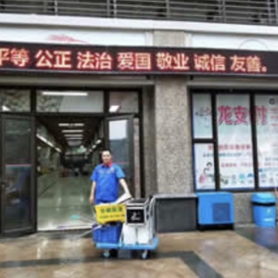江西吉安市城南凈菜市場海鮮區(qū)域地面防滑處理